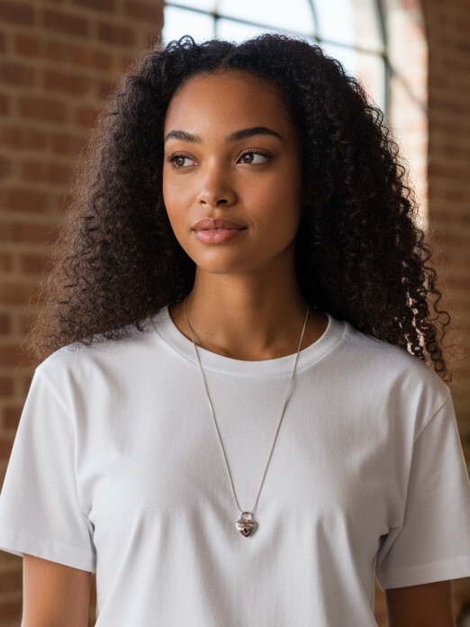 Heart Lock Pendant Necklace